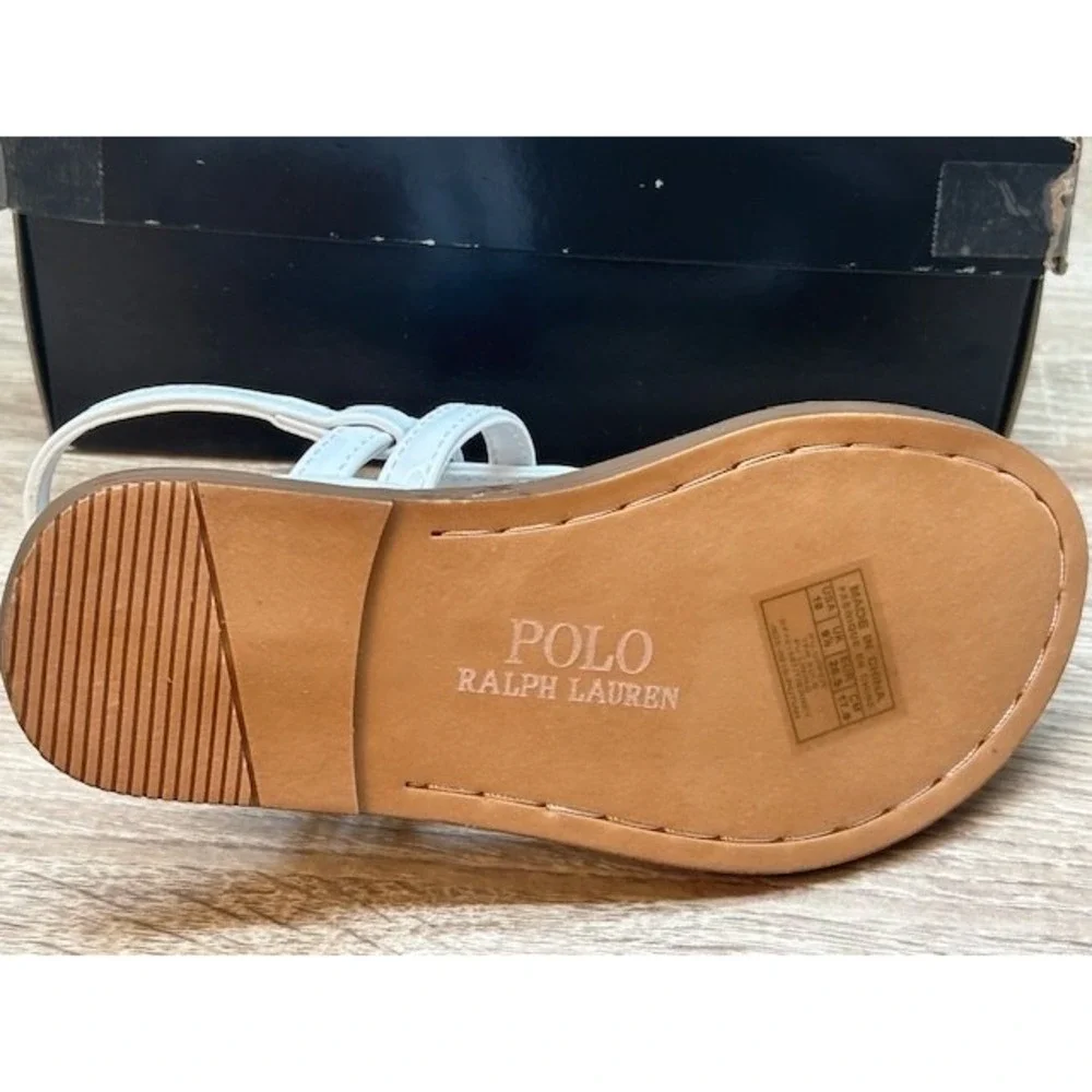 Polo Ralph Lauren‎ Baby Girls Tierney White Tierney Sandals NIB - Size 10